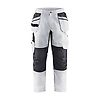 Pantalon de travail stretch pour peintre 1096 - Blanc/Gris foncé image 0
