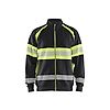 Sweat de travail zippé haute visibilité 3551 - Noir/Jaune image 0