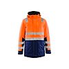 Parka de travail hiver haute visibilité 4495 - Orange fluo/Marine image 0