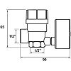 Soupape de sécurite chauffage avec manomètre 3Bars image 1