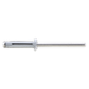Boite de 250 - Rivet trilobe tête plate laqué blanc - Alu/Alu 4x18,8 image 0