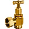 Robinets pour réservoir WC - Equerre brossé - Male/Femelle - 1340003 image 0