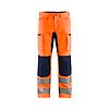 Pantalon de travail haute visibilité stretch artisan 1585 - Orange fluo/Marine image 0
