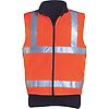 Gilet de travail polaire sans manche haute visibilité HI-WAY - Orange Fluo image 2