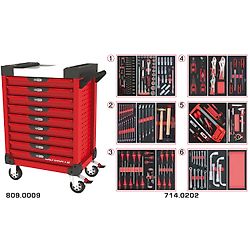 rouge 9 tiroirs équipée de 202 outils image