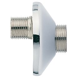 Raccord & rosace sanitaire excentre - chrome - 20x15 - La paire image