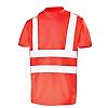T-SHIRT MANCHES COURTES FLUO BASE 2 ROUGE FLUO image 2