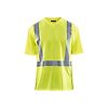 T-shirt de travail haute visibilité col V anti-UV anti-odeur 3382 - Jaune fluo image 0