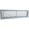 Grille linéaire porte-filtre - Alu laqué blanc image 0