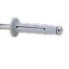 Boite de 250 - Rivet trilobe tête plate laqué blanc - Alu/Alu 4x18,8 image 2