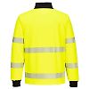 Sweatshirt Demi-Zippé PW3 Hi-Vis Jaune/Noir image 1