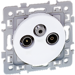 Prise TV-FM-SAT SILVER - SQUARE image