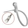 Collier de serrage avec trou d'accroche - Blanc - Nylon 6.6 image 1