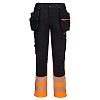 Pantalon DX4 HV classe 1 avec poches flottantes démontables Orange/Noir image 0
