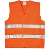 Lot de 50 - Gilet de travail d'été sans manche haute visibilité YARD - Orange Fluo image 1