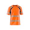 T-shirt de travail anti-UV haute visibilité 3397 - Orange fluo/Marine image 0