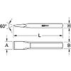 Burin de carrossier extra plat, 26 mm, Longueur 250 mm image 1