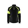 Sweat de travail détails haute visibilité 3550 - Noir/Jaune fluo image 0