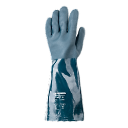 Lot de 10 paires de gants avec double enduction sur la main EUROCHEM 3740 - PVC Vert image