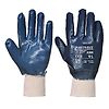 Gants nitrile, poignet tricot Marine image 0