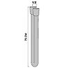 Flexible lisse antitorsion F / F 1/2“ 0,75 m image 1
