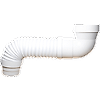 Pipe évacuation WC extensible 300-650mm - coudée embout mâle Ø100 image 0