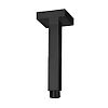Bras de douche plafonnier carré lg 10 cm noir mat image 0