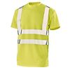 T-SHIRT MANCHES COURTES FLUO BASE 2 JAUNE FLUO image 4