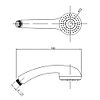 Ensemble de douche mural Ancoflash - chrome - 1 jet image 1