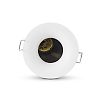 Support de spot blanc encastrable/recouvrable + douille auto GU10 IP67 image 1