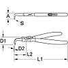 Pinces à Circlips® extérieur coudées image 2
