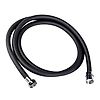 Flexible Noir 1m75 PVC (limiteur débit) - embouts chromés image 0