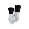 Lot de 6 paires - Gants de travail pour soudeur 2839 - Blanc/Gris foncé image 0