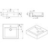 Vasque rectangulaire Ancozen en céramique image 1