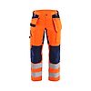 Pantalon de travail haute visibilité stretch femme 7163 - Orange/Marine image 0