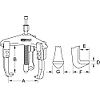 Extracteurs universels hydrauliques à trois griffes image 3