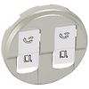 Enjoliveur Céliane - Titane-Prise RJ 45 double image 0