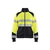 Sweat de travail zippé haute visibilité femme 3508 - Jaune/Noir image 0