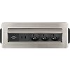 Multiprise Indesk Power pour plan de travail en aluminium H05VV-F 3G1,5 - 3 prises de courant et 2 ports USB image 2