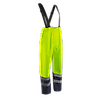 Pantalon de pluie à bretelle haute visibilité HYDRA - Jaune HV/Marine image 3