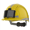 Casque de sécurité crémaillère ventilé porte badge EVOLite - CR2 Gris image 0