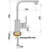 Mitigeur lavabo bec haut mobile PLAZA image 1