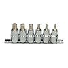 Rail de 6 douilles tournevis XZN®, L.55 mm - 1/2'' - M5 à M14 image 1