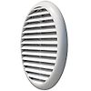 Grille anti-UV à clipser avec ailettes inclinées - ABS Blanche image 0