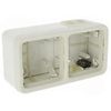 Boitier étanche Plexo composable Blanc 2 postes horizontal image 0