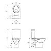 Pack WC Ancoswing - sortie horizontale - sans bride image 1