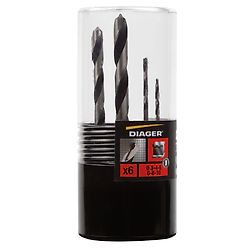Pack de 6 forets métal carbure D2409 Ø3-4-5-68-10mm - 507C image