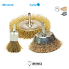 Lot de 3 brosses fil laiton ondulé Classic image 1