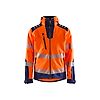 Veste de travail softshell haute visibilité 4491 - Orange fluo/Marine image 0