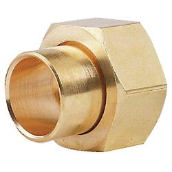 Manchon fer cuivre droit 2p F-douille laiton +joint - 359GCU image